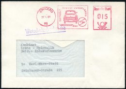 1981 95 ZWICKAU, Absender-Freistempel Trabant 601 (PKW "Trabant"), Inl.-Brief - Deutsche Automobil-Hersteller / German A - Altri & Non Classificati