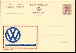 1959 BELGIEN, 2,00 F. Publibel: VW (französ. Text) Mit VW-Logo, Ungebr. (Mi.P 319 I / 1755) - Volkswagen / K.d.F.-Wagen  - Altri & Non Classificati