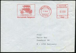 1995 (11.10.) 57250 NETPHEN, Kommunaler Absender-Freistempel 1. Motor-Omnibus Von 1895, Ausl.-Brief - Omnibus / Bus / Au - Other & Unclassified