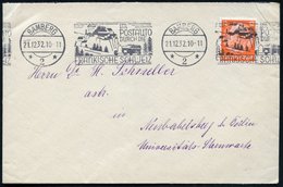 1932 (21.12.) BAMBERG 2, Band-Maschinenwerbestempel (Kabrio-Omnibus In Der Fränk. Schweiz), Bedarfsbrief (Bo.7 Bd.) - Kr - Other & Unclassified