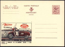 1959 BELGIEN, 2 F. Publibel: Tschechischer JAWA-Motorroller, Agent: Delta-Sport, Lokeren, Ungebr. (Mi.P 319 II / 1803) - - Other & Unclassified