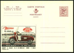 1959 BELGIEN, 2 F. Publibel: Tschechischer JAWA-Motorroller, Agent: A. Colin, Namur, Ungebr. (Mi.P 319 I / 1804) - Motor - Autres & Non Classés