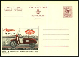 1959 BELGIEN, 2 F. Publibel: Tschechischer JAWA-Motorroller, Agent: M. Daumers, Lessinesl, Ungebr. (Mi.P 319 I / 1807) - - Other & Unclassified