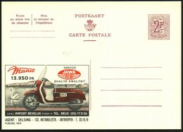 1959 BELGIEN, 2 F. Publibel: Tschechischer JAWA-Motorroller, Agent: Delsing, Antwerpen, Ungebr. (Mi.P 319 I / 1809) - Mo - Other & Unclassified