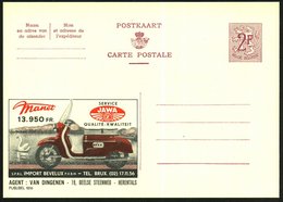 1959 BELGIEN, 2 F. Publibel: Tschechischer JAWA-Motorroller, Agent: Van Dingenen, Herentals, Ungebr. (Mi.P 319 II / 1816 - Other & Unclassified