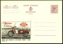 1959 BELGIEN, 2 F. Publibel: Tschechischer JAWA-Motorroller, Agent: Em. Chevolet, Verviers, Ungebr. (Mi.P 319 I / 1819)  - Other & Unclassified