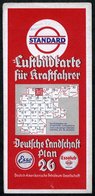 1935 (ca.) DEUTSCHES REICH, "Luftbildkarte Für Kraftfahrer" Nr.19 (Berlin-Frankfurt/ Oder-Cottbus-Dresden-Görlitz) Fa. E - Altri & Non Classificati