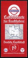 1935 DEUTSCHES REICH, "Luftbildkarte Für Kraftfahrer" Nr.26 Mecklenburg U. Ostseeküste, Fa. Esso Mit 4 Stadtplänen U. Rü - Otros & Sin Clasificación