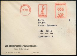 1957 (1.8.) (22 C) LEVERKUSEN-BAYERWERK, Absender-Freistempel (= Hauspostamt!) Firmen-Bf., Rs. Abs.-Vordruck - Chemie /  - Other & Unclassified
