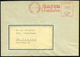 1964 (14.2.) 509 LEVERKUSEN-BAYERWERK, Absender-Freistempel  Bayerwerke (= Hauspostamt!) Firmen-Bf., (rs. Fehlt Klappe)  - Other & Unclassified