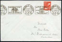 1948 (23.6.) (19 A) HALLE BPA 29, Band-Maschinen-Werbestempel Landeshauptstadt + FRANCK'SCHE STIFTUNGEN = UNESCO Weltkul - Other & Unclassified