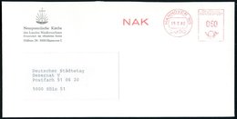 1982 3000 HANNOVER 105, Absender-Freistempel N A K = N(eu) A(postloische) K(irche), Vordruckbrief Mit Kreuzsymbol - Chri - Altri & Non Classificati