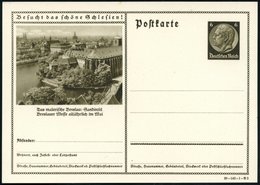 1939 BRESLAU, 6 Pf. Bildganzsache Hindenbg. "Besucht Das Schöne Schlesien!" (= Sonderform): Sandinsel Mit Stiftskirche H - Sonstige & Ohne Zuordnung