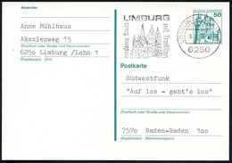 1980 6250 LIMBURG , Maschinen-Werbestempel Mit Dom, Bedarfskarte (Bo.11 A , Type II) - Sakralbauwerke, Dome & Kirchen /  - Otros & Sin Clasificación