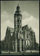 1950 TSCHECHOLOWAKEI, 1,50 Kc. Bildganzsache: Kosice (Kaschau) Mit Elisabeth-Dom, Ungebr. (Pofis CPH.2/40) - Sakralbauwe - Andere & Zonder Classificatie