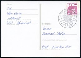 1983 (10.5.) 7297 ALPIRSBACH, Handwerbestempel Kloster- U. Kurstadt (Klosterkirche), Bedarfskarte (Bo.5) - Klöster & Abt - Other & Unclassified