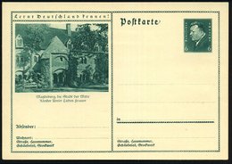 1932 MAGDEBURG, 6 Pf. Bildganzsache Ebert: Kloster "Unser Lieben Frauen", Ungebr. (Mi.P 202/042) - Klöster & Abteien / A - Otros & Sin Clasificación