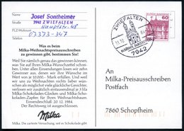 1984 7942 ZWIEFALTEN Mit Barock-Kirche Des Benediktiner-Klosters (1802 Säkularisiert, Heute Psychatrie-Zentrum), Bedarfs - Otros & Sin Clasificación