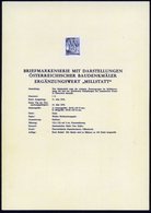 1970 ÖSTERREICH, 1 S. Dauerserie, Ungez. Schwarzdruck = Stiftskreuzgang Milstatt Auf Amtl. Ankündigungsblatt Der Staatsd - Other & Unclassified