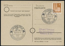 1948 (6.11.) (13 B) BAD TÖLZ, Sonderstempel LEONHARDIFAHRT = Hl. Leonhard + 2 Pferdköpfe (St. Leonhard V. Limoges, Patro - Other & Unclassified