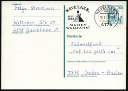 1979 4178 KEVELAER, Maschinen-Werbestempel MARIEN-WALLFAHRT, Bedarfskarte (Bo.10 A) - Wallfahrt & Pilger / Pilgrimage /  - Altri & Non Classificati