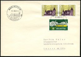 1958 (10.3.) SCHWEIZ, Handwerbestempel Wallfahrtskirche Mariastein, Inl.-Brief - Wallfahrt & Pilger / Pilgrimage / Peler - Sonstige & Ohne Zuordnung