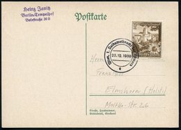 1938 (23.12.) WIEN, 1. Volksweihnacht (= "Ostmark"), Inl.-Karte (Bo.22) - Weihnachten / Christmas / Noel / Natale - Sonstige & Ohne Zuordnung