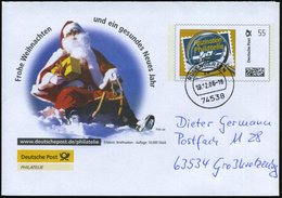 2006 BRD, 55 C. Sondergnazsachen-Umschlag "Frohe Weihnachten" (Deutsche Post Philatelie) = Weihnachtsmann Auf Schlitten, - Sonstige & Ohne Zuordnung