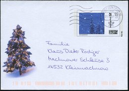2007 (21.12.) BRD, 55 C. Sondergnazsachen-Umschlag "Plusbrief Weihnachten" (Christbaum) , Bedarfsbrief - Weihnachten / C - Other & Unclassified