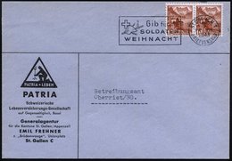1943 (14.12.) SCHWEIZ, Maschinen-Werbestempel: ST. GALLEN 1: SOLDATEN-WEIHNACHT (Stahlhelm Vor Lichterzweig) = Mobilmach - Other & Unclassified