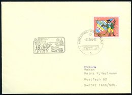 1984 (8.12.) SCHWEIZ, Amtl. HdN: Zürcher Weihnachtsmarkt = Heilige 3 Könige U. Komet + Autopostamt, Ausl.-Brief (Pen.A 1 - Otros & Sin Clasificación