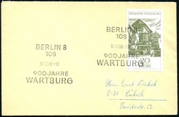 1966 108 BERLIN 8, Sonderstempel 900 JAHRE WARTBURG Auf Passender Frankatur 20 Pf., BRD-Brief (Mi.1234 EF) - Martin Luth - Otros & Sin Clasificación