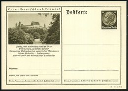 1936 COBURG, 6 Pf. Bildganzsache Hindenbg.: Veste Coburg (mit Lutherzimmer), Ungebr. (Mi.P 236/36-80-1-Bild 2) - Martin  - Sonstige & Ohne Zuordnung