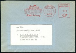 1966 863 COBURG , Kommunaler Absender-Freistempel (Ortsstempel Mittig) = Veste Coburg, Lutherstätte, Kommunalbrief - Mar - Andere & Zonder Classificatie