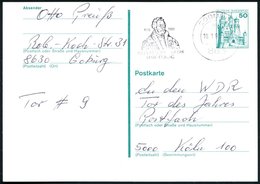 1980 863 COBURG1, Maschinen-Werbestempel "450 Jahre Luther Auf Der Veste Coburg" (Brustbild Luther), Bedarfskarte (Bo.37 - Other & Unclassified