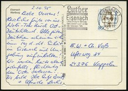 1995 (4.10.) 99817 EISENACH 1, Maschinen-Werbestempel Luther 400. Todestag Auf Passender Color-Ak.: Wartburg, Bedarf - M - Otros & Sin Clasificación