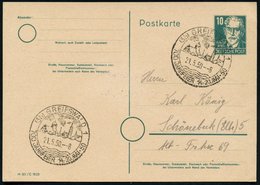 1950 (21.5.) (3 B) GREIFSWALD, Hand-Werbestempel 700 Jahrfeier, Inl.-Karte (Bo.8) - Mittelalter / Middle Age / Moyen Age - Other & Unclassified