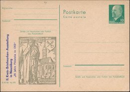 1970 Naumburg, 10 Pf. Amtl. Ganzsache Ulbricht: DOMSTADT = Dom U. Skulptur "Uta Von Naumburg", Ungebr. (Mi.PZD 75) - Mit - Other & Unclassified