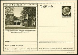 1939 Gelnhausen, 6 Pf. Bildganzsache Hindenbg.: Kaiserpfalz Barbarossas, Ungebr. (Mi.P 236/39-128-1-Bild 9) - Heinrich D - Andere & Zonder Classificatie