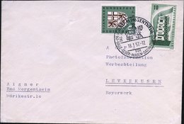 1957 (14 A) BAD MERGENTHEIM; Handwerbestempel Mit Betendem Kreuzritter Zu Pferd, Bedarfsbrief (Bo.6) - Ritter & Ritteror - Other & Unclassified
