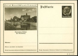 1940 Marienburg (Westpr.) 6 Pf. Bildganzsache Hindenbg.: Die Marienburg, Ungebr. (Mi.P 236/40-141-1-Bild 8) - Ritter & R - Sonstige & Ohne Zuordnung