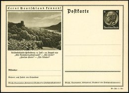 1939 Heidelberg, 6 Pf. Bildganzsache Hindenbg.: Reichsfestspiele "Sommernachtstraum" (= Shakespeare).. "Florian Geyer" ( - Sonstige & Ohne Zuordnung