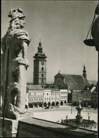 1949 TSCHECHOSLOWAKEI, 1,50 Kc. Bildganzsache Gottwald: Ceske Budejovice (= Bierstadt Budweis) Mit Marktplatz U. Kirche, - Altri & Non Classificati