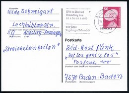 1980 (Apr) 8900 AUGSBURG 1, Maschinen-Werbestempel "450 Jahre Augsburger Bekenntnis", Bedarfskarte (Bo.121 A) - Reformat - Other & Unclassified