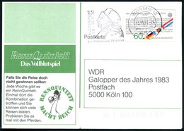1983 652 WORMS 12, Maschinen-Werbestempel Luther-Ausstellung (Brustbild Mit Doktormütze), Bedarfskarte - Reformation & R - Autres & Non Classés