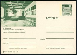 1968/69 Osnabrück, 20 Pf. Bild-Ganzsache Bauwerke: Je Rathaus Des Westfäl. Friedens (Innenansicht) In 3 Varianten, Alle  - Andere & Zonder Classificatie