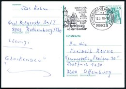 1978 8803 ROTHENBURG OB DER TAUBER, Maschinen-Werbestempel (Stauferstadt Mit Torturm, Schauplatz Des 30hjähr. Krieges, " - Other & Unclassified