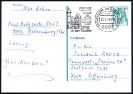 1978 8803 ROTHENBURG OB DER TAUBER, Maschinen-Werbestempel (Stauferstadt Mit Torturm, Schauplatz Des 30hjähr. Krieges, " - Andere & Zonder Classificatie