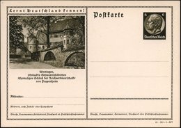 1941 Wertingen, 6 Pf. Bildganzsache Hindenbg.: Schloß Des Reichsmarschalls Von Pappenheim, Gottfried Heinr. Von Pappenhe - Other & Unclassified