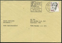 1992 8530 BAYREUTH 1, Maschinen-Werbestempel DIE HOHENZOLLERN IN FRANKEN; Bedarfsbrief - Preussen / Prussia / Prusse / P - Other & Unclassified